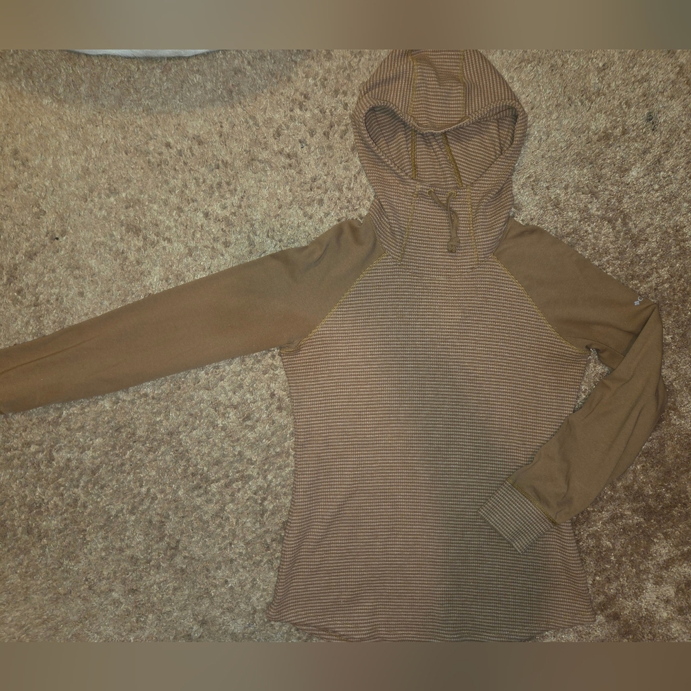 Columbia Brown Striped Hoodie